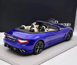 [BBR] 1:18 Maserati 2011 GranTurismo MC Cabriolet Blue Model Car Resin