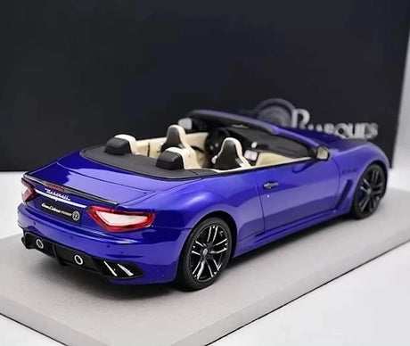 [BBR] 1:18 Maserati 2011 GranTurismo MC Cabriolet Blue Model Car Resin