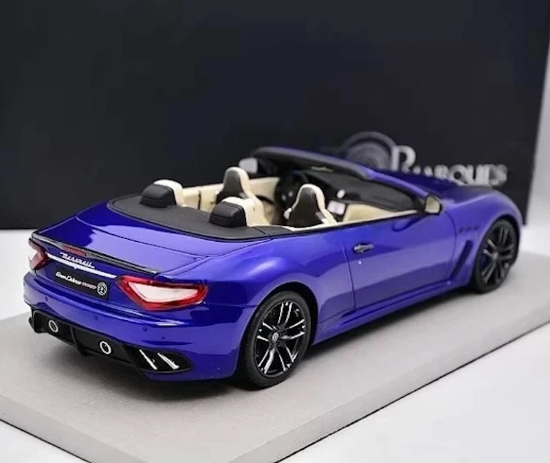 [BBR] 1:18 Maserati 2011 GranTurismo MC Cabriolet Blue Model Car Resin