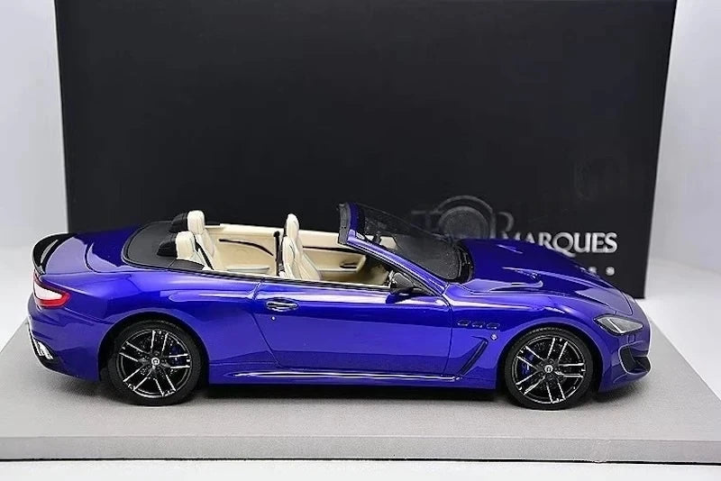 [BBR] 1:18 Maserati 2011 GranTurismo MC Cabriolet Blue Model Car Resin
