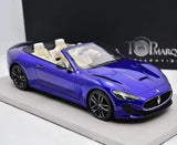 [BBR] 1:18 Maserati 2011 GranTurismo MC Cabriolet Blue Model Car Resin