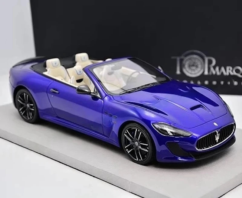 [BBR] 1:18 Maserati 2011 GranTurismo MC Cabriolet Blue Model Car Resin