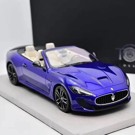 [BBR] 1:18 Maserati 2011 GranTurismo MC Cabriolet Blue Model Car Resin