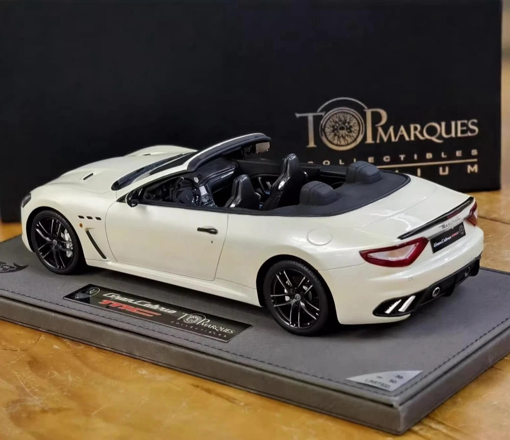 [BBR] 1:18 Maserati 2011 GranTurismo MC Cabriolet White Model Car Resin