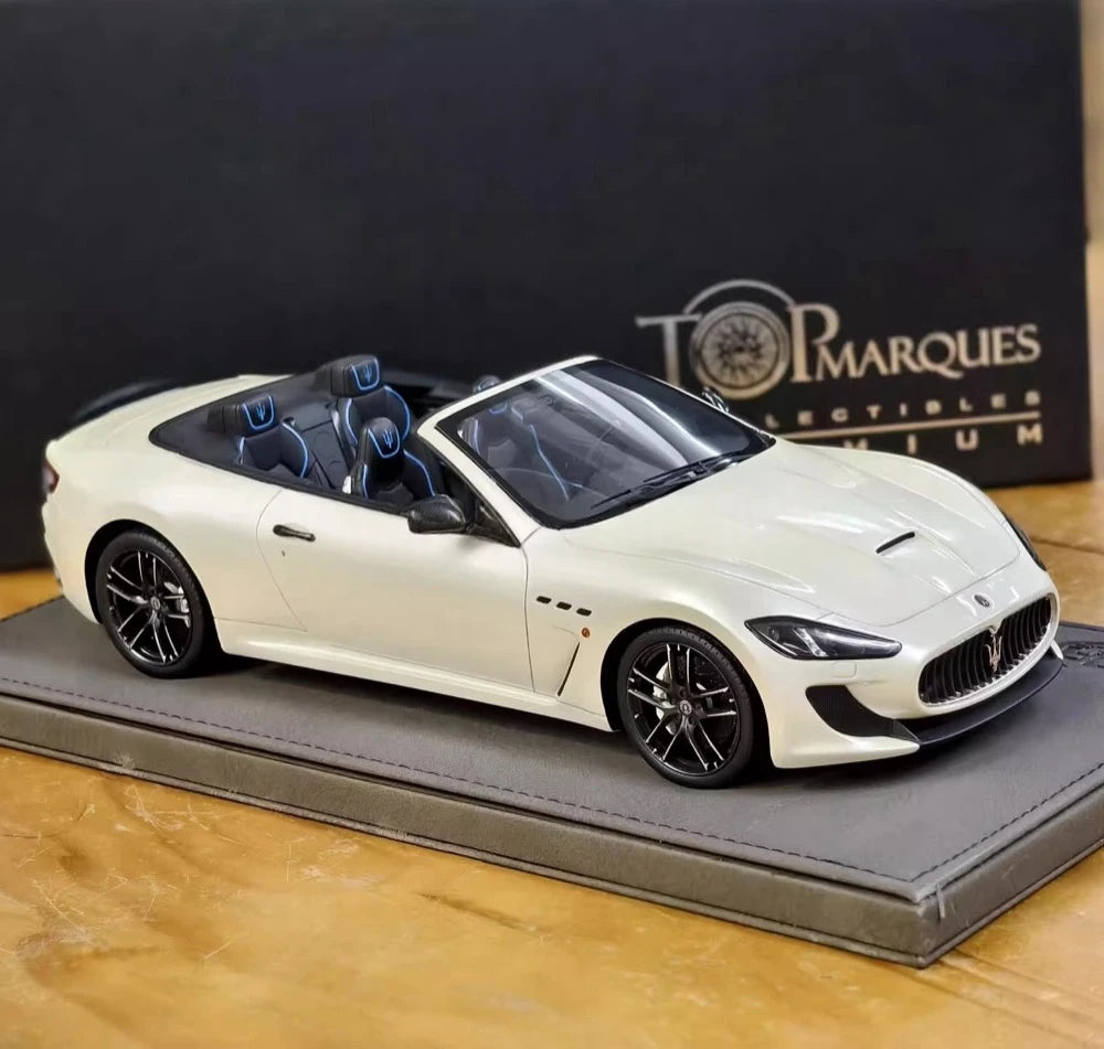 [BBR] 1:18 Maserati 2011 GranTurismo MC Cabriolet White Model Car Resin