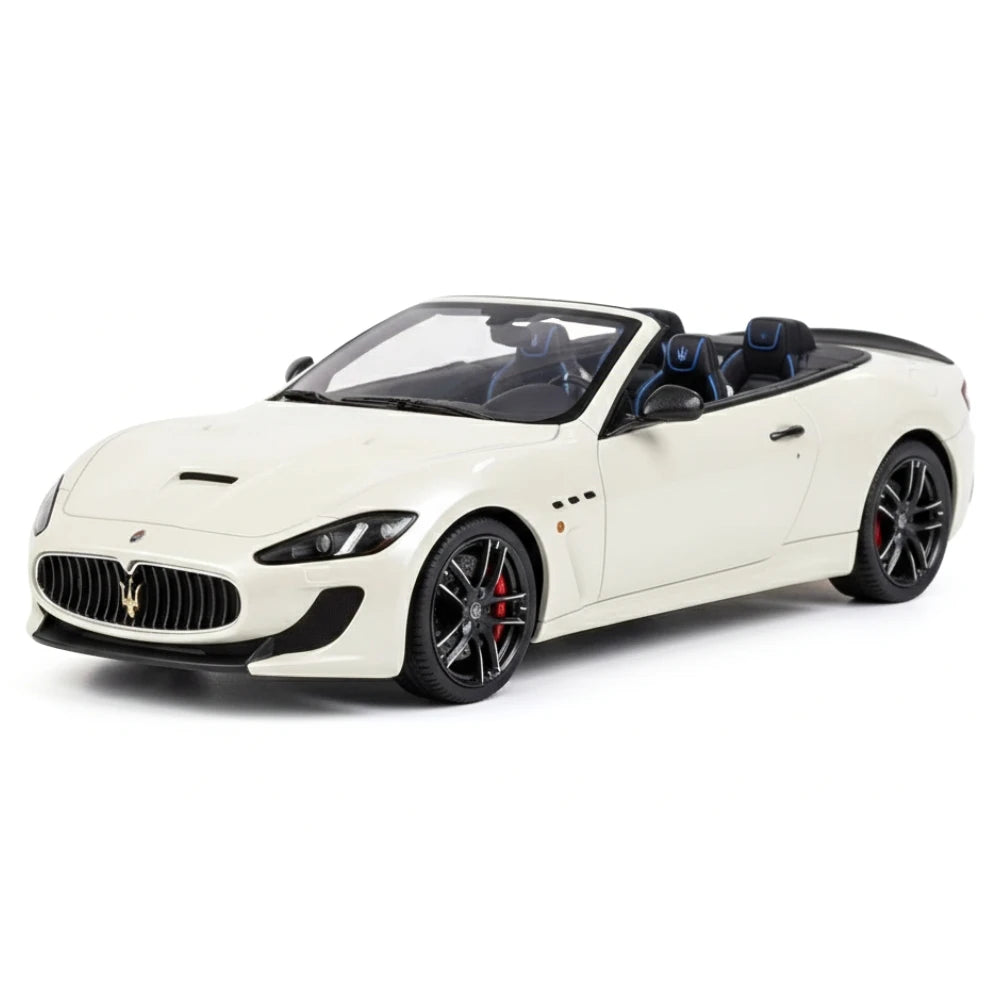 [BBR] 1:18 Maserati 2011 GranTurismo MC Cabriolet valkoinen pienoismalli Hartsi