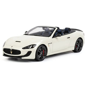 [BBR] 1:18 Maserati 2011 GranTurismo MC Cabriolet valkoinen pienoismalli Hartsi