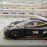 [BBR] 1:18 Pagani 2021 Huayra R Black #73 Model Car Resin / Closed Body