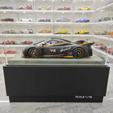 [BBR] 1:18 Pagani 2021 Huayra R Black #73 Model Car Resin / Closed Body