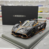 [BBR] 1:18 Pagani 2021 Huayra R Black #73 Model Car Resin / Closed Body