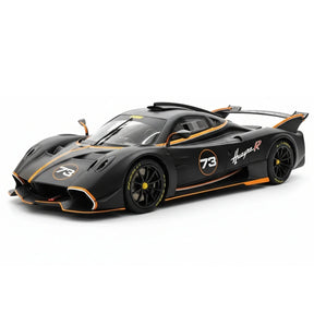 [BBR] 1:18 Pagani 2021 Huayra R Black #73 Model Car Resin / Closed Body