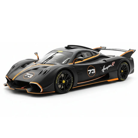 [BBR] 1:18 Pagani 2021 Huayra R Black #73 Model Car Resin / Closed Body