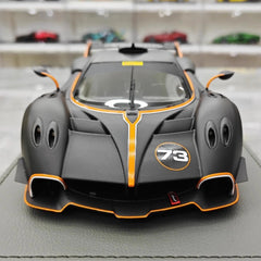 [BBR] 1:18 Pagani 2021 Huayra R Black #73 Model Car Resin / Closed Body