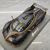 [BBR] 1:18 Pagani 2021 Huayra R Black #73 Model Car Resin / Closed Body