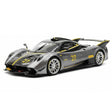 [BBR] 1:18 Pagani 2021 Huayra R Gray #27 Model Car Resin / Closed Body