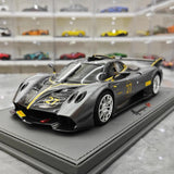 [BBR] 1:18 Pagani 2021 Huayra R Gray #27 Model Car Resin / Closed Body