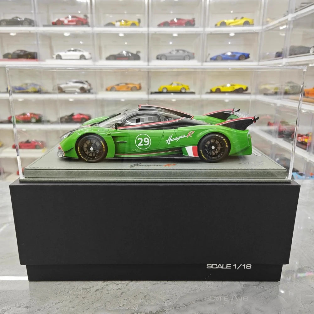 [BBR] 1:18 Pagani 2021 Huayra R グリーン #29 モデルカー レジン / Closed Body
