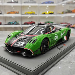 [BBR] 1:18 Pagani 2021 Huayra R グリーン #29 モデルカー レジン / Closed Body
