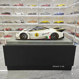 [BBR] 1:18 Pagani 2021 Huayra R vit #1 modellbil harts / Closed Body