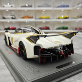 [BBR] 1:18 Pagani 2021 Huayra R vit #1 modellbil harts / Closed Body