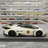 [BBR] 1:18 Pagani 2021 Huayra R vit #1 modellbil harts / Closed Body