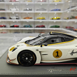 [BBR] 1:18 Pagani 2021 Huayra R vit #1 modellbil harts / Closed Body