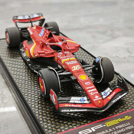 1:43 Ferrari 2024 SF-24 #16 الولايات المتحدة GP أوستن تشارلز لوكليرك F1 نموذج سيارة من الراتنج من BBR - عرض 10