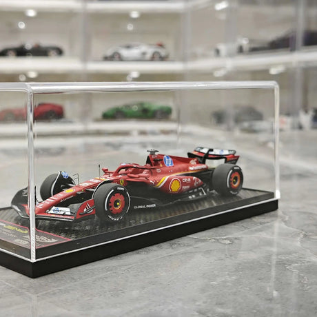 1:43 Ferrari 2024 SF-24 #16 الولايات المتحدة GP أوستن تشارلز لوكليرك F1 نموذج سيارة من الراتنج من إنتاج BBR - عرض 14