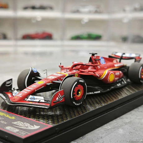 1:43 Ferrari 2024 SF-24 #16 الولايات المتحدة GP أوستن تشارلز لوكلير F1 نموذج سيارة من الراتنج من BBR - عرض 3