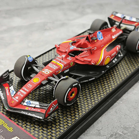 1:43 Ferrari 2024 SF-24 #16 الولايات المتحدة GP أوستن تشارلز لوكليرك F1 نموذج سيارة من الراتنج من BBR - عرض 4