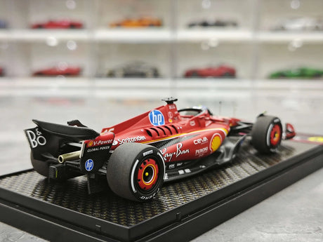 1:43 Ferrari 2024 SF-24 #16 الولايات المتحدة GP أوستن تشارلز لوكليرك F1 نموذج سيارة من الراتنج من إنتاج BBR - عرض 8