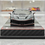 Ferrari 2024 SF90 XX Stradale #16 Modèle de collection en résine 1:43 noir mat par BBR - vue 1