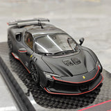 Ferrari 2024 SF90 XX Stradale #16 Modèle de collection en résine 1:43 noir mat par BBR - voir 10