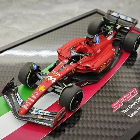 1:43 Ferrari 2025 SF-23 #44 فيورانو اختبار لويس هاميلتون F1 نموذج سيارة راتنج من BBR - عرض 4