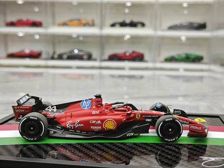 1:43 Ferrari 2025 SF-23 #44 فيورانو اختبار لويس هاميلتون F1 سيارة من الراتنج من BBR - عرض 8