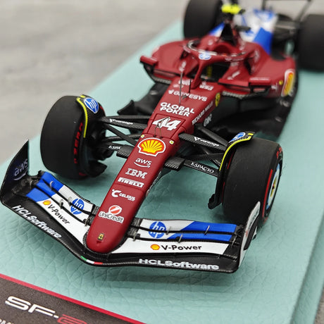 1:43 Ferrari 2025 SF-25 #44 Miami GP Lewis Hamilton F1 modelo de carro em resina da BBR - ver 11