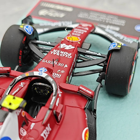 1:43 Ferrari 2025 SF-25 #44 Miami GP Lewis Hamilton F1 modelo de resina da BBR - ver 13