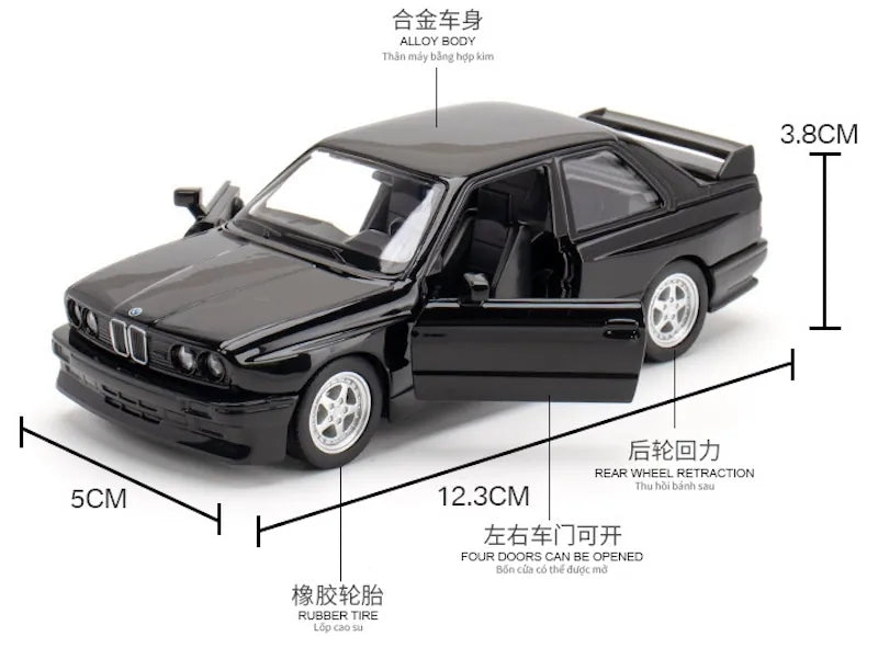 1:36 BMW 1988 M3 E30 Die Cast Model Car