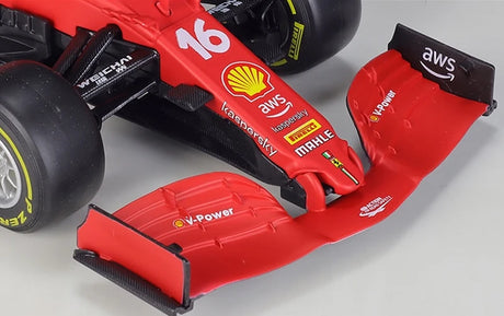 Modelo de exhibición de fundición F1 1:18 de Bburago Ferrari 2021 SF21 #16 Charles Leclerc - vista 6