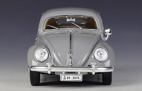[Bburago] 1:18 Volkswagen 1955 Kafer Beetle Gray Model Car Die-Cast