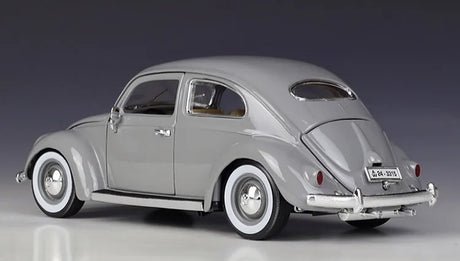 [Bburago] 1:18 Volkswagen 1955 Kafer Beetle Gray Model Car Die-Cast