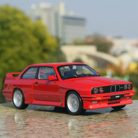 [Bburago] 1:24 BMW 1988 E30 M3 rood modelauto Die-Cast