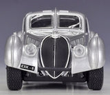 [Bburago] 1:24 Bugatti 1936 Type 57SC Atlantic Silver Model Car Die-Cast