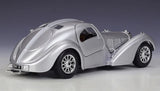 [Bburago] 1:24 Bugatti 1936 Type 57SC Atlantic Silver Model Car Die-Cast