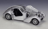 [Bburago] 1:24 Bugatti 1936 Type 57SC Atlantic Silver Model Car Die-Cast