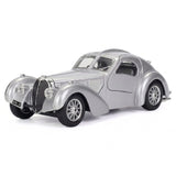 [Bburago] 1:24 Bugatti 1936 Type 57SC Atlantic Silver Model Car Die-Cast