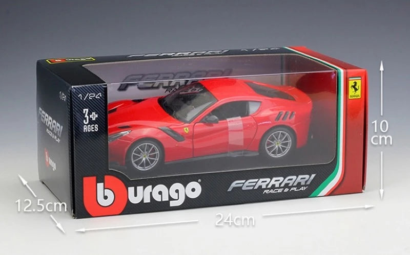 [Bburago] 1:24 Ferrari 2015 F12 TDF punainen pienoismalli Die-Cast