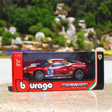 [Bburago] 1:24 Ferrari 2017 488 Challenge #11 Formula Racing Model Car Die-Cast