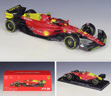 Bburago Ferrari 2022 F1-75 #55 Monza 75th Anniversary Livery Carlos Sainz F1 1:24 modello espositivo in pressofuso - vedi 1