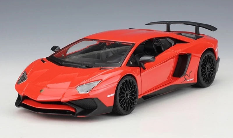 [Bburago] 1:24 Lamborghini 2016 Aventador LP750-4 SV Red Model Car Die-Cast